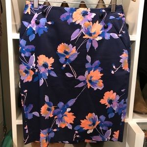 Floral pencil skirt